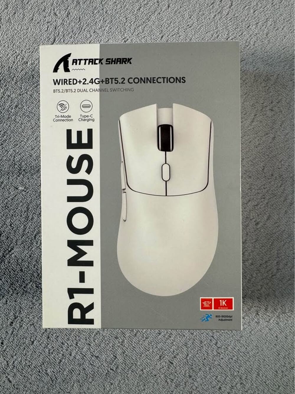 👉NEW IN BOX Attack Shark R1 Wireless Gaming Mouse